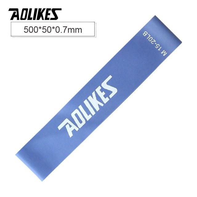 Dây Kháng Lực, Bộ 6 Dây Mini Band Cao Su Kháng Lực Tập Gym Chân Mông Aolikes AL3601