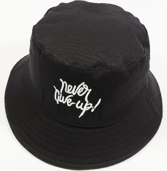 Nón / Mũ Bucket unisex Never give up NON0414D