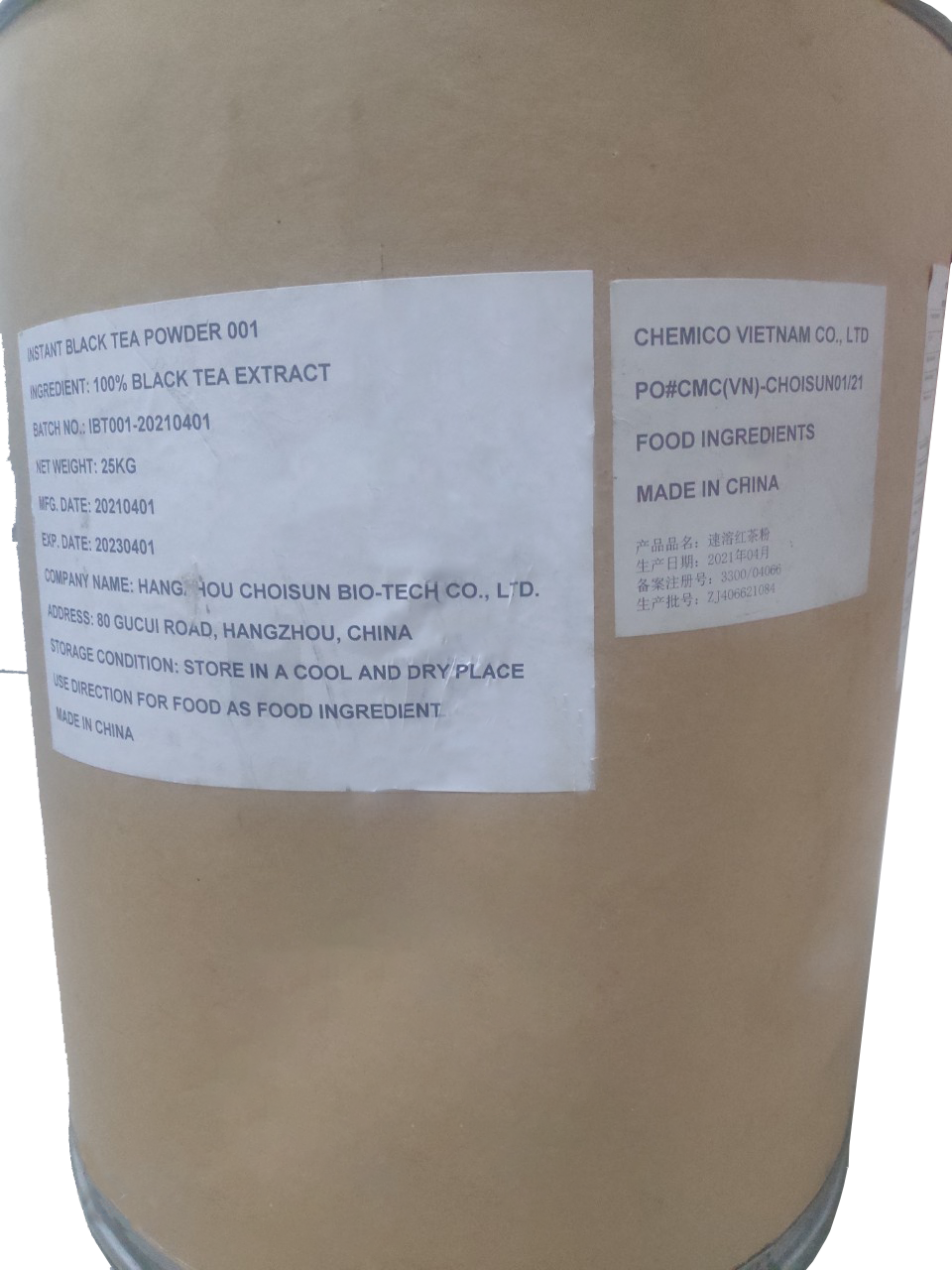 Bột trà đen hòa tan 001