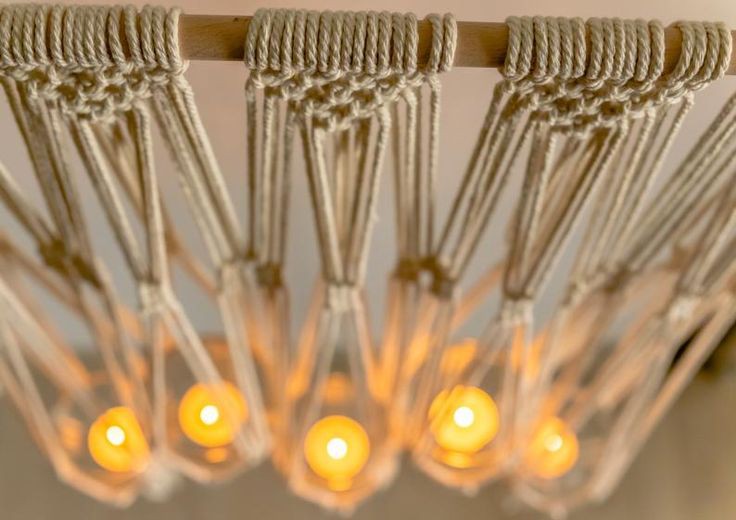 Bộ 3 Dây treo trang trí tết thủ cống macrame wall hanging handmade