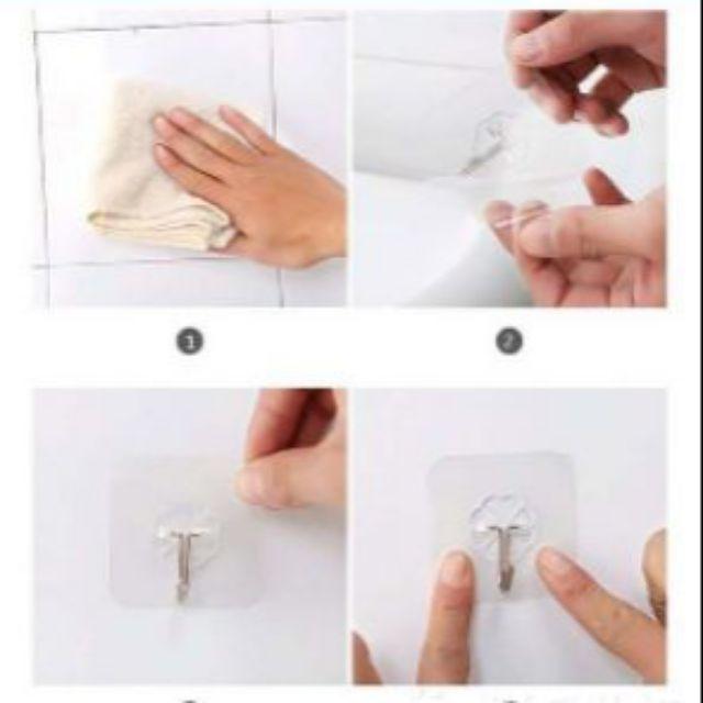 Sét 5 cái Móc dính cường lực dán mọi bề mặt