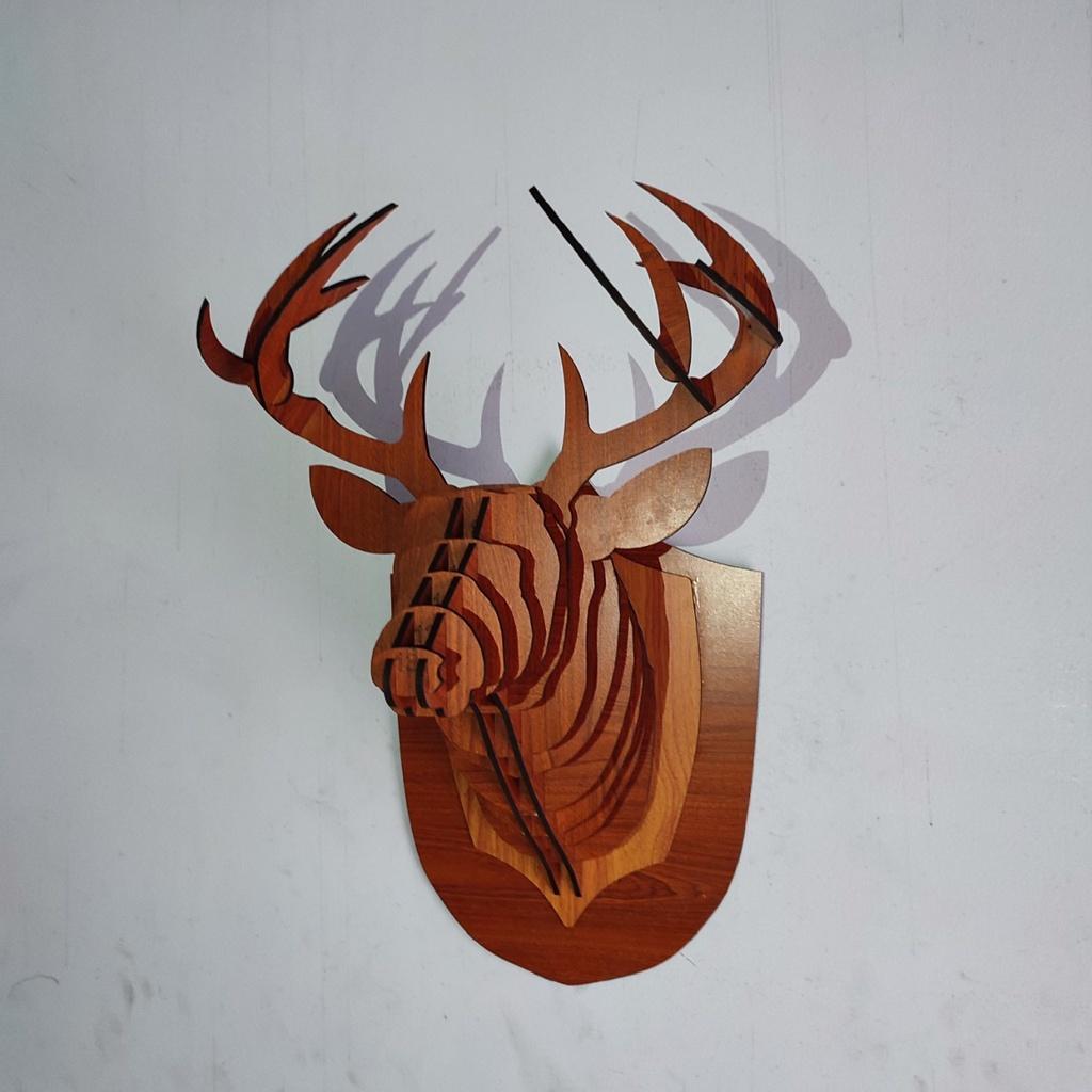 Đèn gỗ đầu hươu treo tường cực chất, thiết kế độc đáo, chất lượng cao. Nhận thiết kế theo yêu cầu
