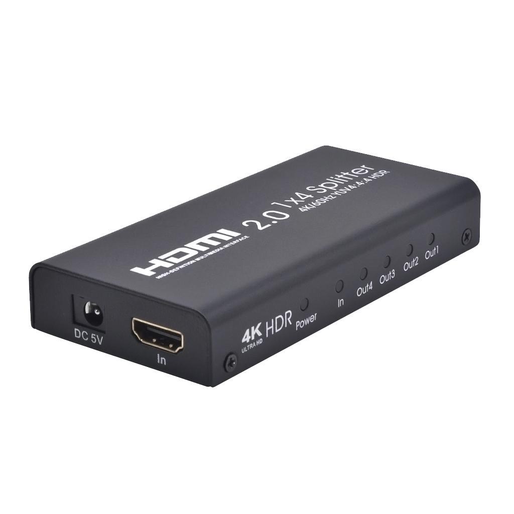 HDMI 2.0 Switch Box Splitter 1 In 4 Out HDMI 4K@60HZ Switcher Distributor