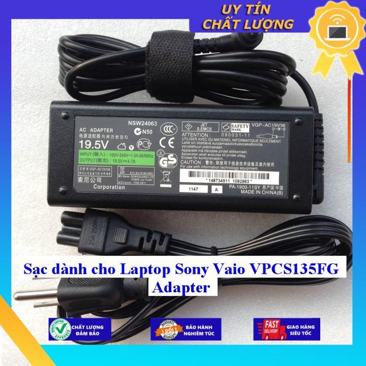 Sạc dùng cho Laptop Sony Vaio VPCS135FG Adapter - Hàng chính hãng  MIAC157