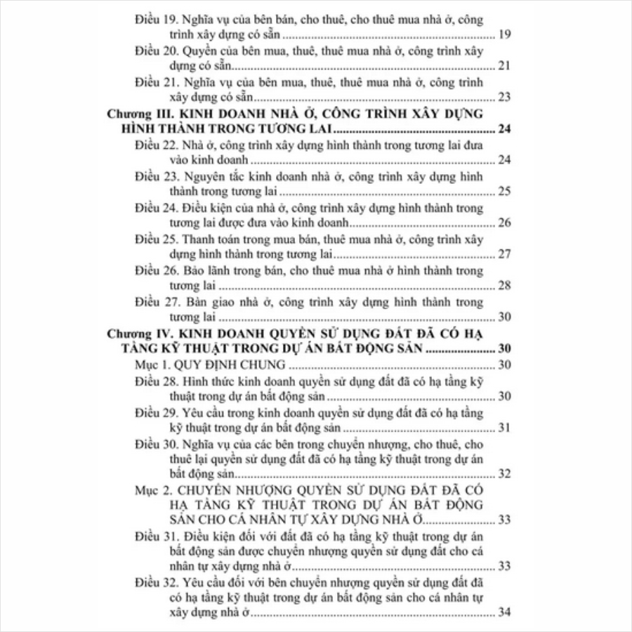 Sách Luật Kinh Doanh Bất Động Sản – Hệ thống Các Văn Bản Quy Định Chi Tiết Thi Hành (V2476T)