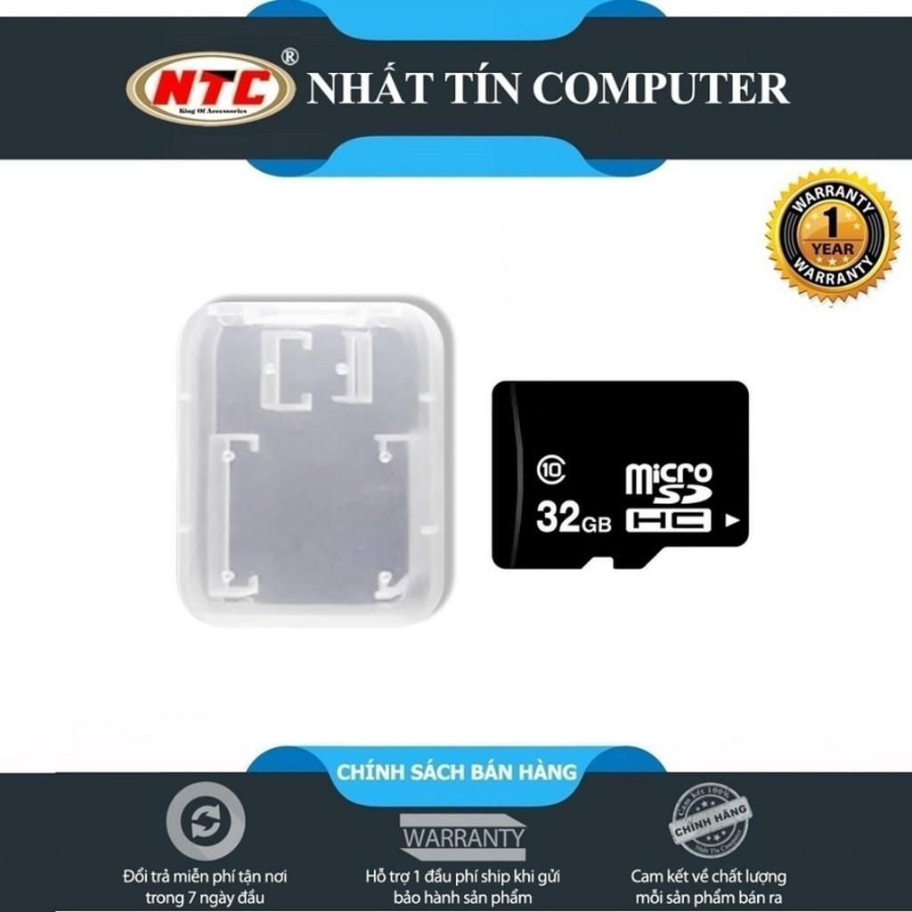 Thẻ nhớ microSDHC NTC 32GB Class 10 (Đen) + Tặng kèm hộp thẻ
