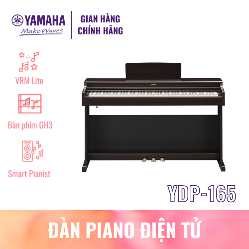 Đàn Piano Điện Tử YAMAHA YDP-165 kèm chân, ghế, pedal, adapter - Bảo hành chính hãng 12 tháng