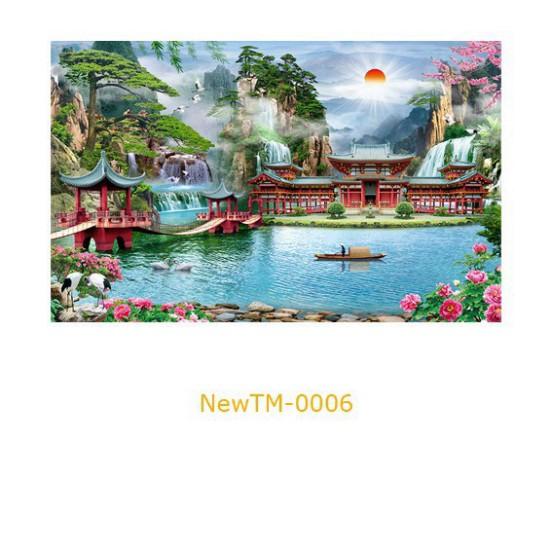 Tranh dán tường Sơn thủy hữu tình KT 120 x 100 cm