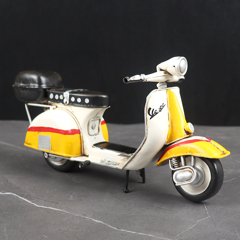 Mô Hình Xe Vespa Vintage - Mô Hình Thủ Công - Quà Tặng - Décor Home - Décor Quán Cafe
