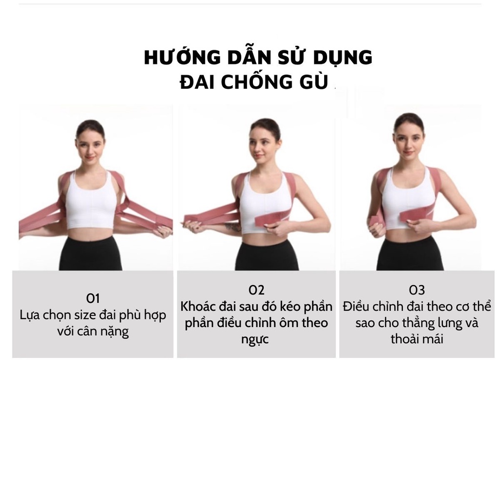 đai chống gù lưng nâng vai ngực Thế Hệ Mới Hàng Cao Cấp, đai chống gù lưng cho nam nữ, áo chống gù lưng có nẹp - Chính hãng dododios