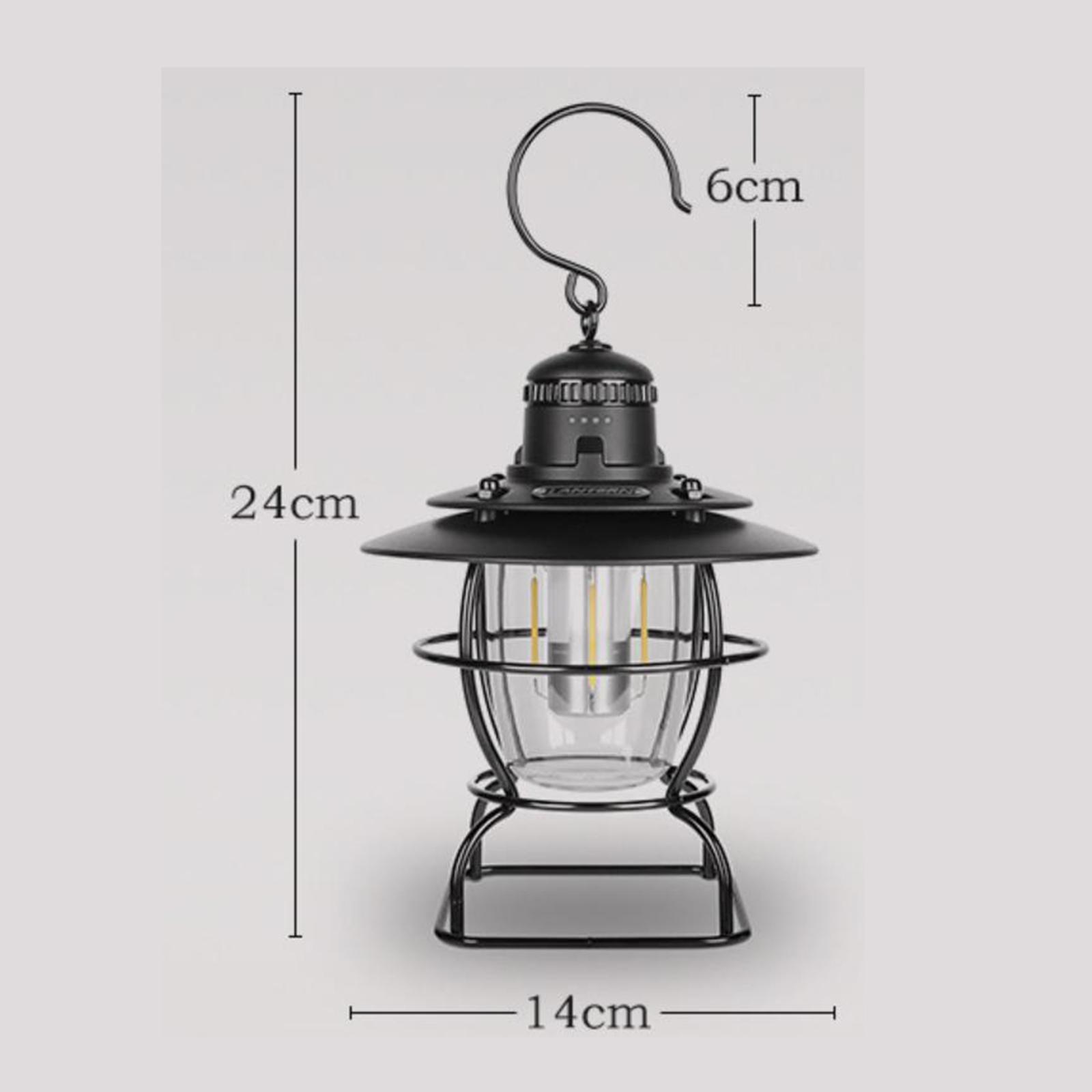 Portable Camping Lantern Light Lamp Rechargeable Hiking