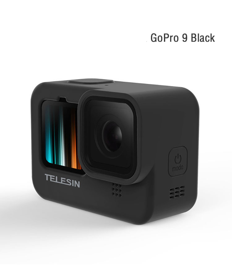 Vỏ Bảo Vệ Silicon Cho GoPro 9 - Kèm Nắp Bảo Vệ Ống Kính Và Dây Đeo Tay Thời Trang (Hàng Chính Hãng) Không bao gồm máy quay GoPro và màu sắc khác