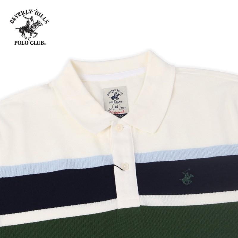 Áo Polo ngắn tay nam Beverly Hills Polo Club Regularfit 100% cotton màu xanh lá - PMRSS20TL076