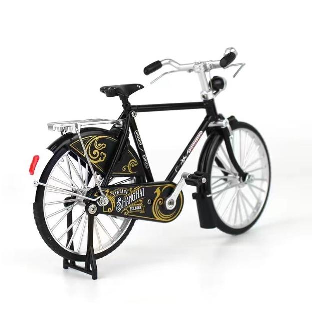 Mô Hình Xe Đạp Phượng Hoàng, Hoài Niệm Cổ Xưa, Tỷ Lệ 110, Thủ Công Sáng Tạo, Decor Trang Trí, Quà Tặng Người Thân - Màu Đen Có Chắn Bùn