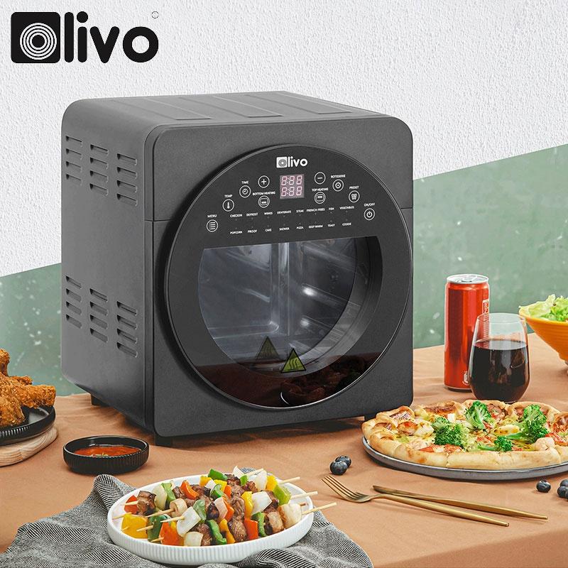 Nồi Chiên Không Dầu OLIVO AF15, 15Lit - 2000W, 16 Chức Năng Nấu và Phụ Kiện Đa Dạng, Hàng Chính Hãng