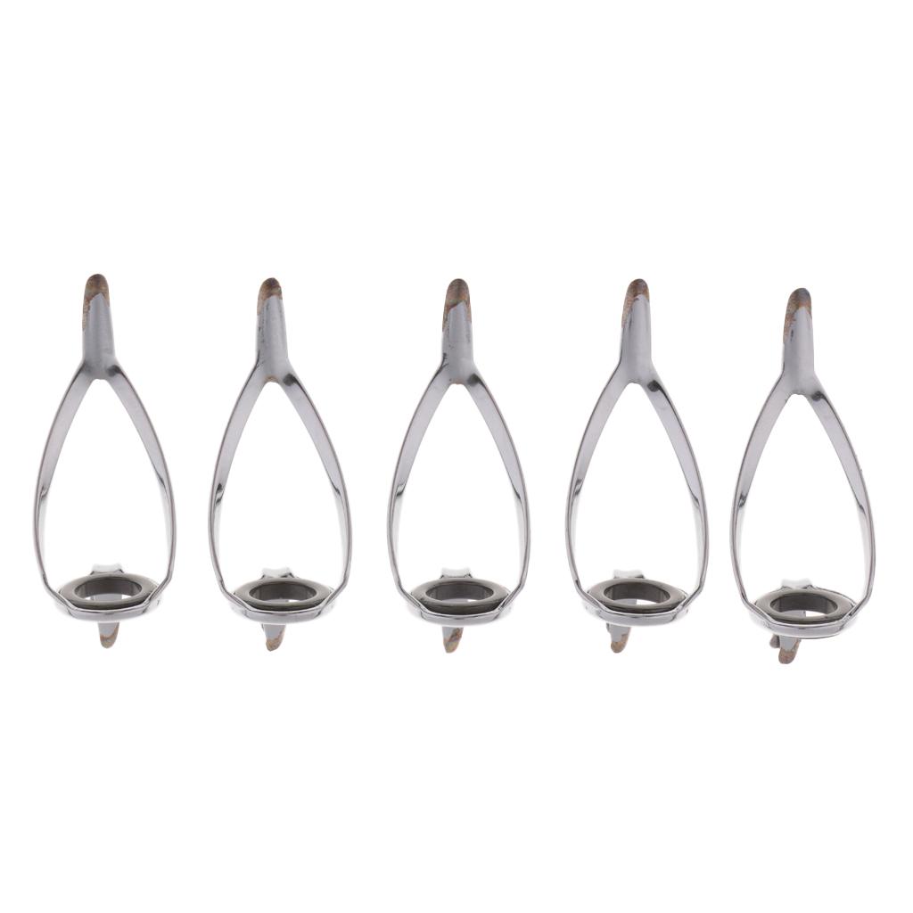 5pcs Fishing Rod Building Repair SIC Ring Spinning Casting Guides