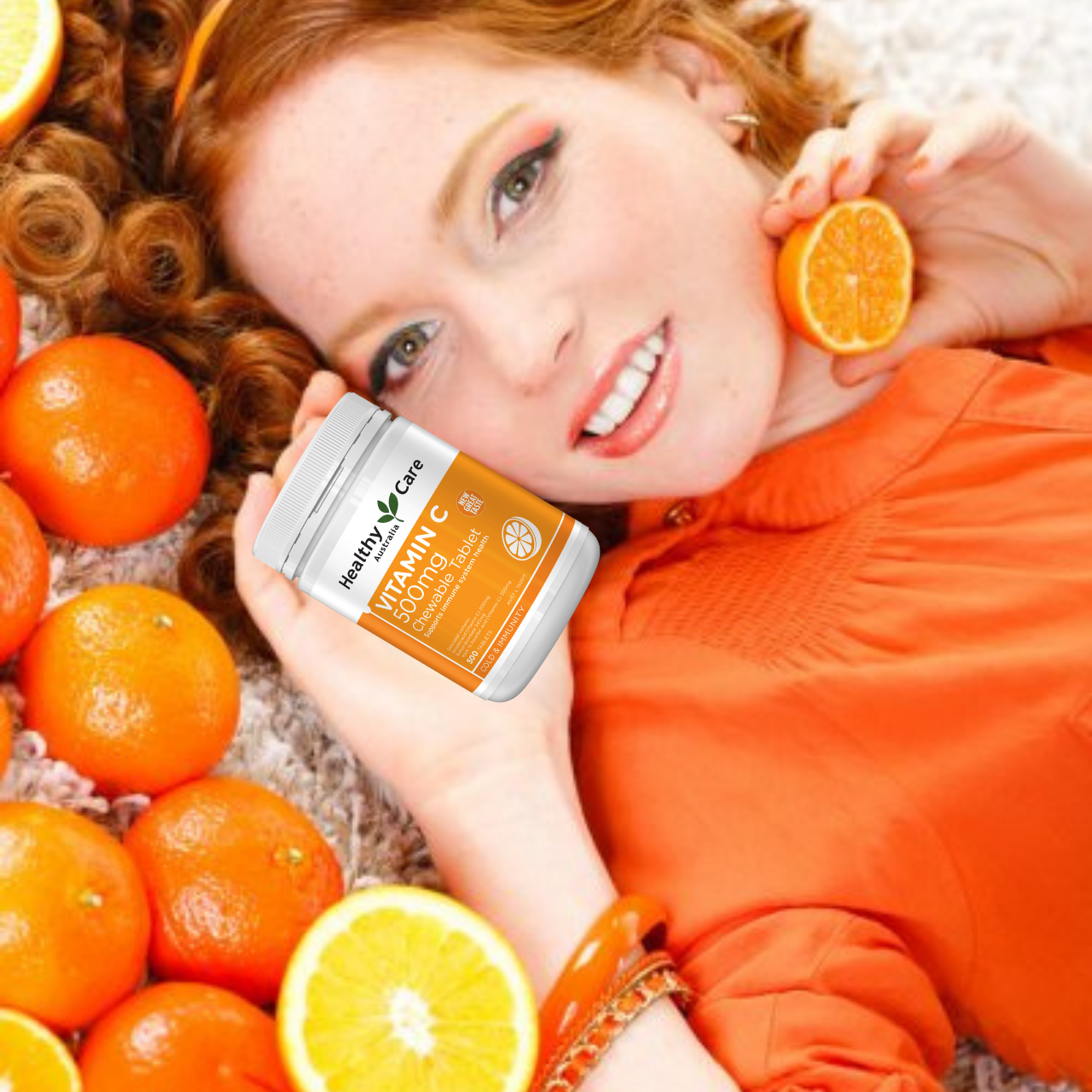 Vitamin C dạng kẹo Úc Healthy Care tăng sức đề kháng, sáng da, tăng sản xuất collagen, nhanh lành bệnh - Massel Official