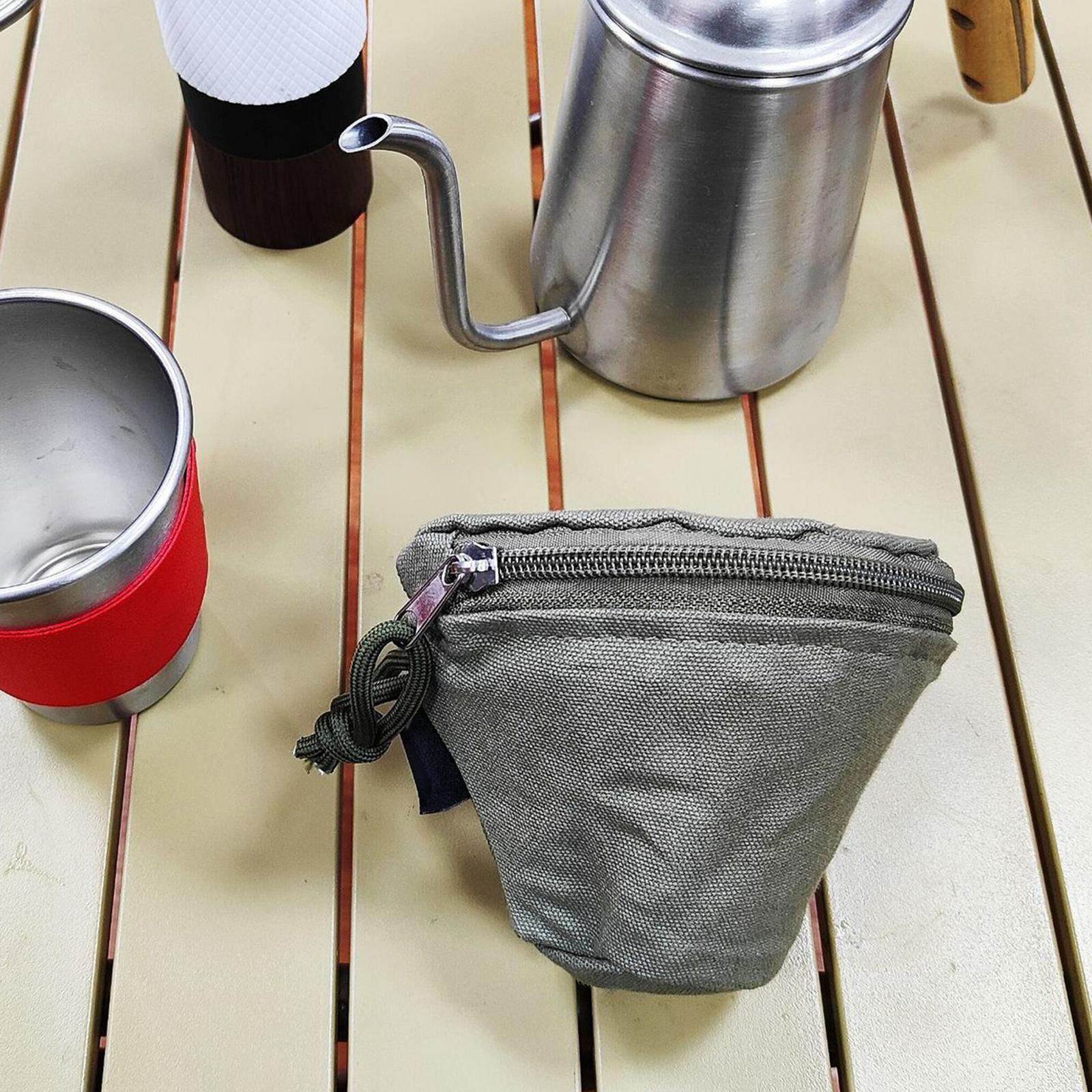 Basket Coffee Filter Holder Organizer Coffee Filter Container for Hiking Bar