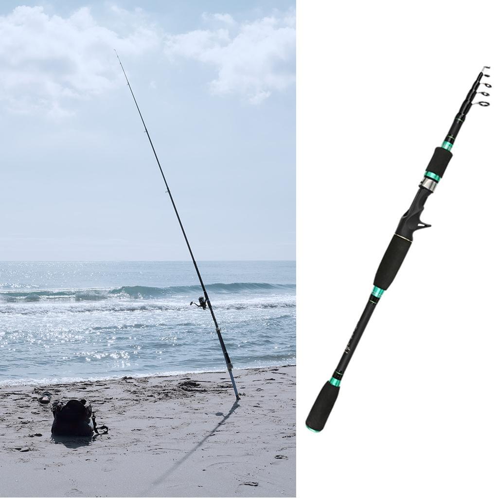 Fishing Rod Ultralight Carbon Fiber Telescopic Fishing Pole 1.8m