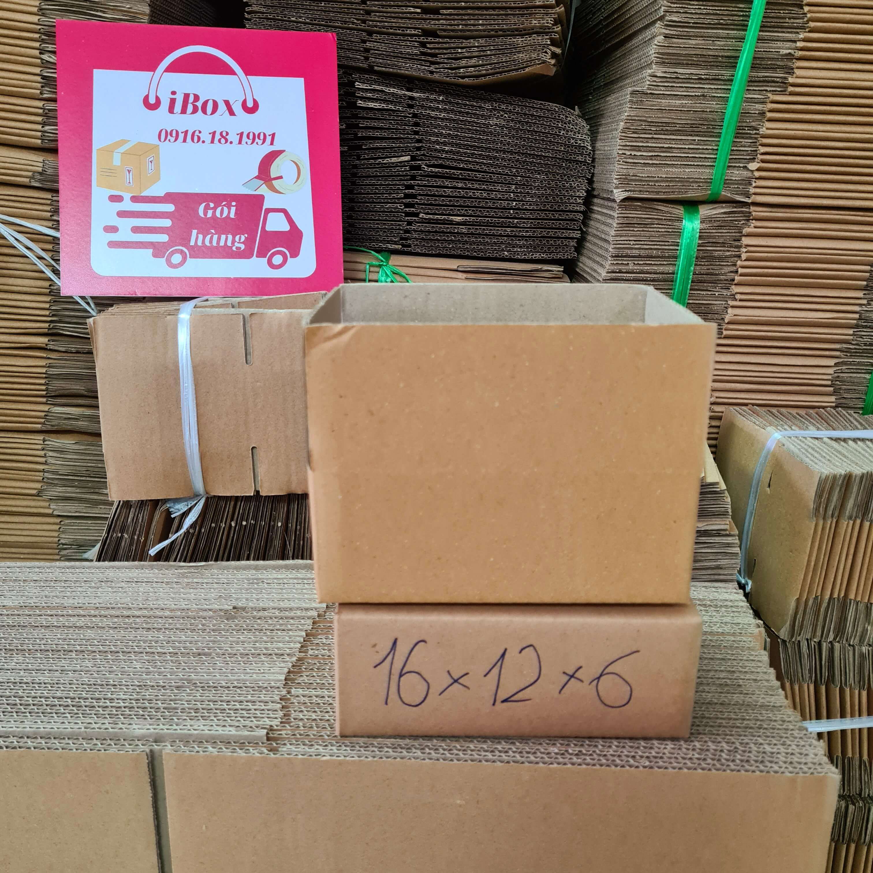 16x12x6 Combo 20 hộp Carton iBox gói hàng