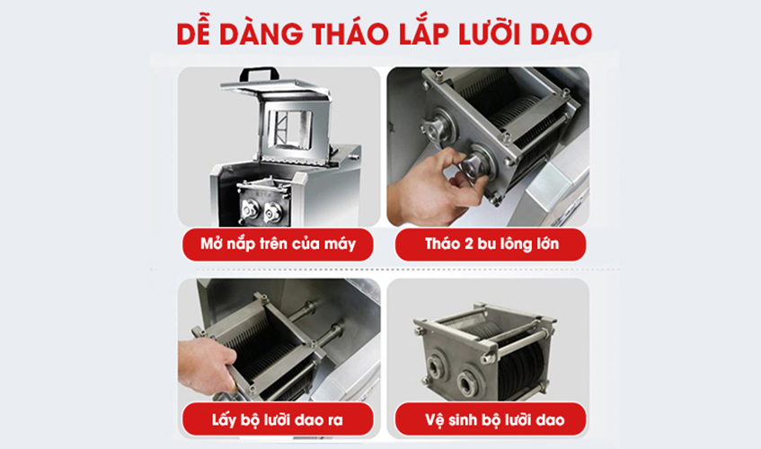 Máy Cắt, Thái Thịt Tươi Sống DQ-8 NEWSUN Thay Được Lưỡi Dao - Hàng Chính Hãng