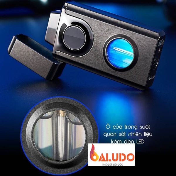 Vỏ hộp quẹt bật lửa ga cảm ứng điện tử 2 phong cách lửa Tenho TH-656