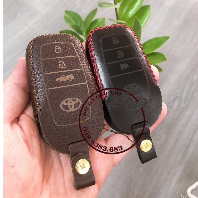Bao Da chìa Khóa Dành Cho Xe TOYOTA CAMRY, FORTUNER.... Chìa thông minh. Da bò Nhiều Màu Sắc...