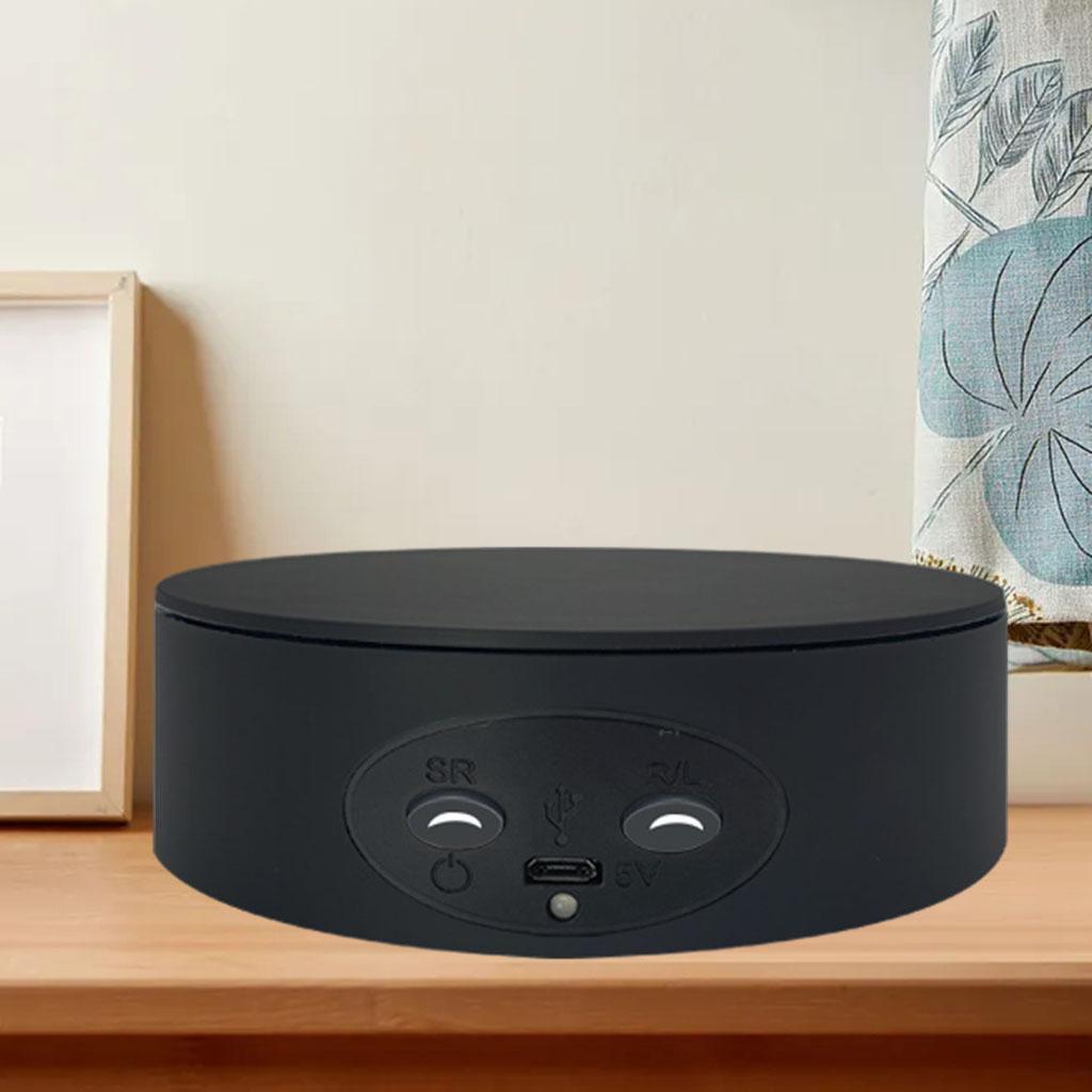 2pcs Electric Rotating Display USB Charging Turntable for Show Stand