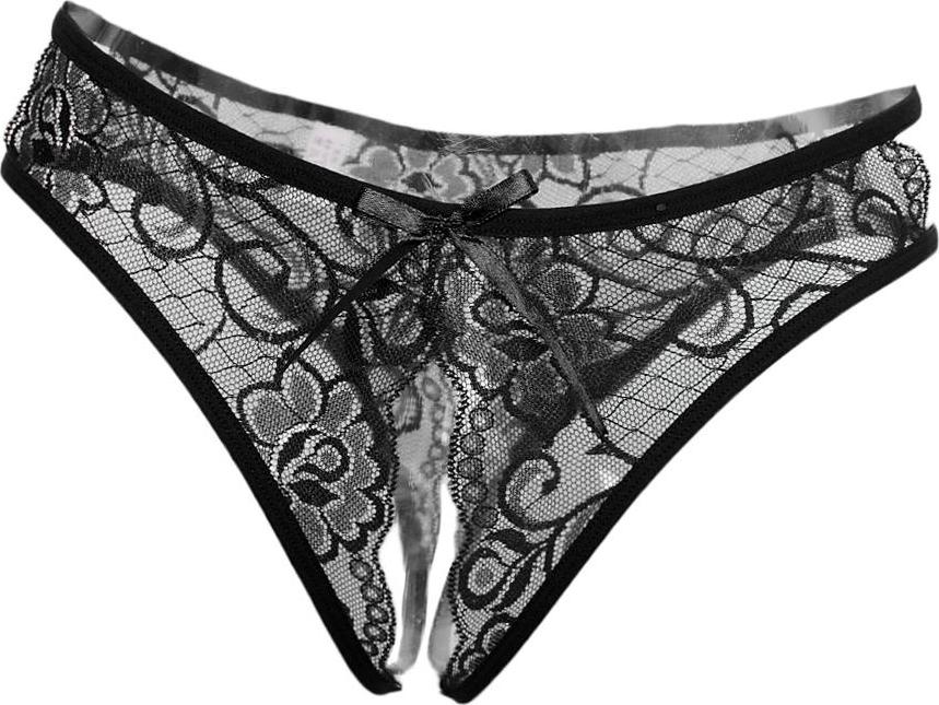 Womens Sexy Floral Lace Thong Underwear Crotchless Panties Lingerie