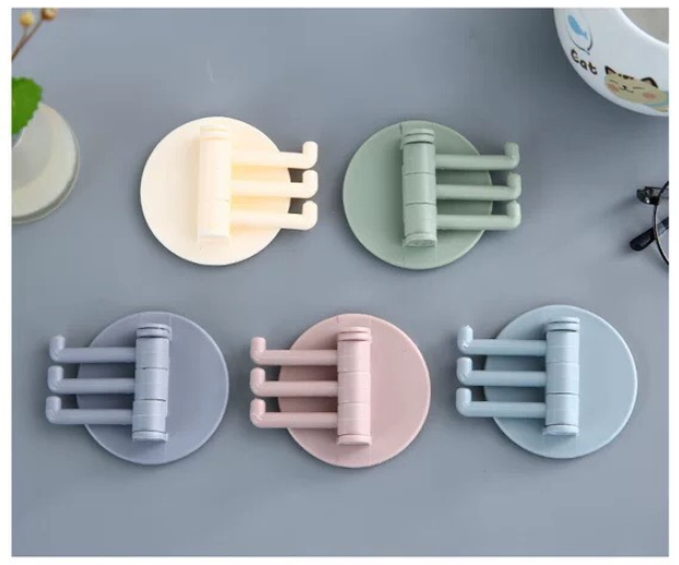 Móc treo đồ dán tường tiện lợi - móc dán tường 3 chấu