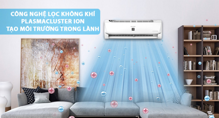 Plasmacluster ion - Máy lạnh Sharp Inverter 1 HP AH-XP10WHW Plasmacluster ion - Máy lạnh Sharp Inverter 1 HP AH-XP10WHW
