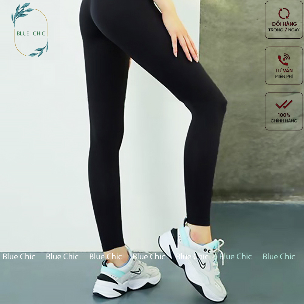 Quần legging nữ dài Blue Chic nâng mông lưng cạp cao giữ nhiệt leggin thun ôm bó vải dày dặn bigsize