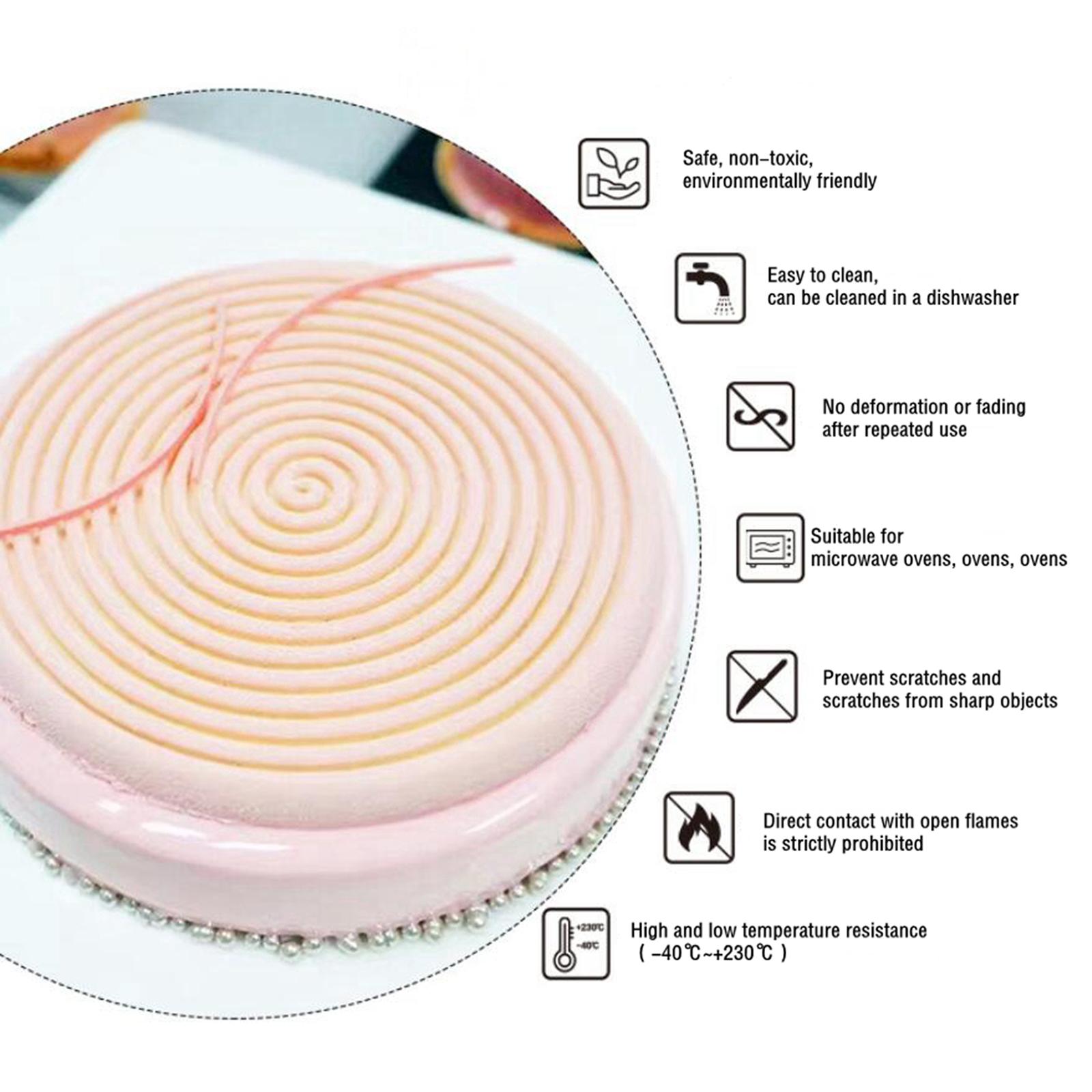 Silicone Mousse Mold Dessert Pan Cake Fondant Mold 3D Ice Cream Mold