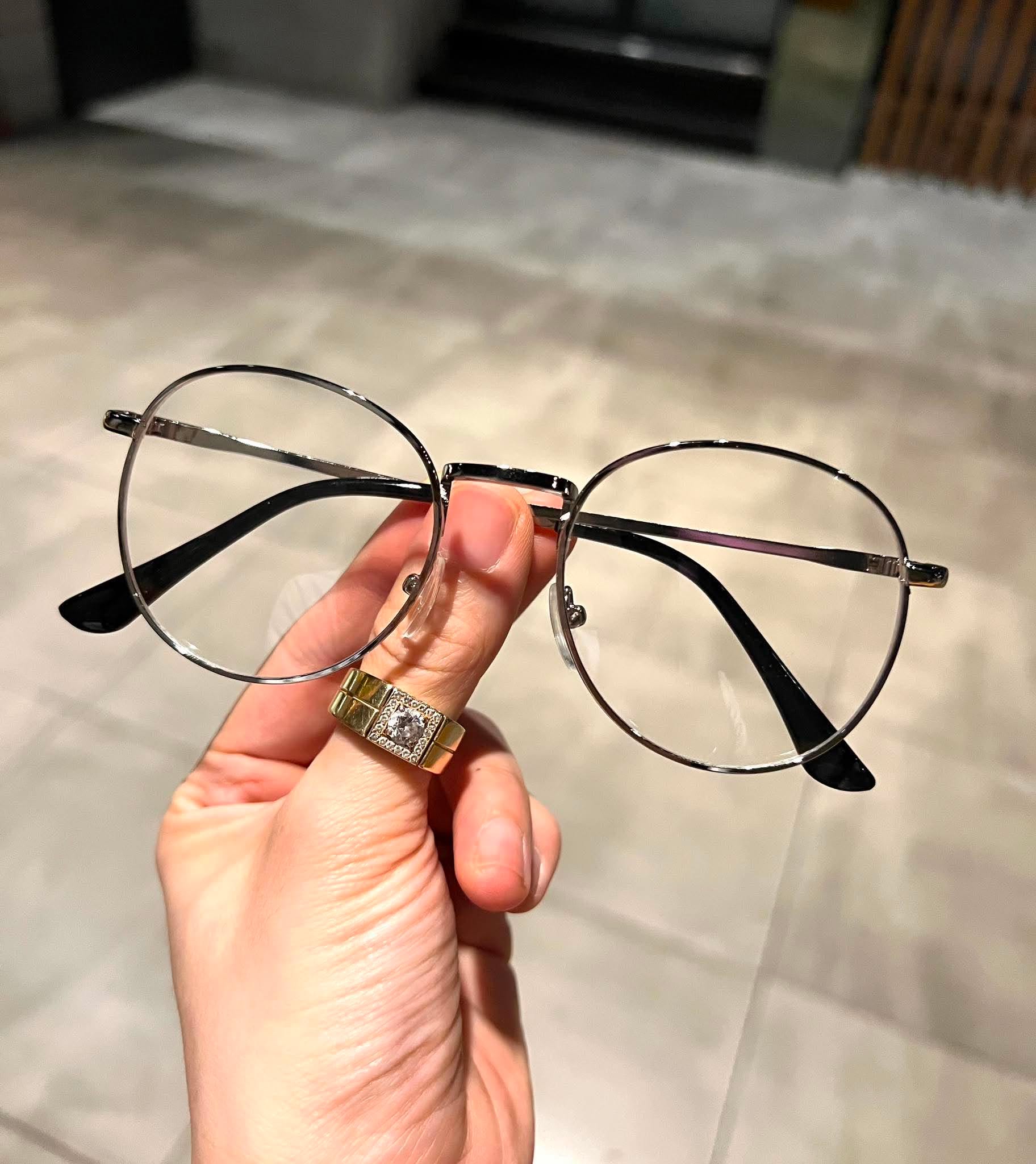 Kính vintage dáng tròn nhỏ phong cách cổ điển + Tặng phụ kiện hộp đựng, khăn lau