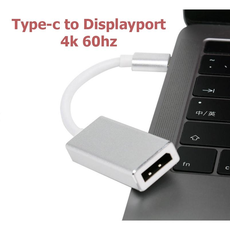 Cáp USB C to Displayport, Type-C ra mini DP dài 1m8 4k60hz - Hồ Phạm