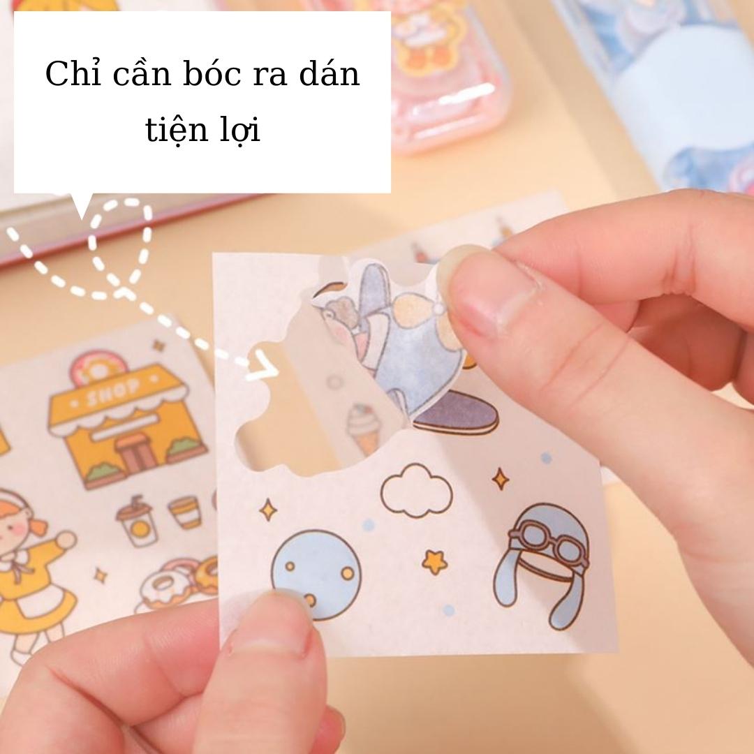 Sticker, Nhãn Dán Trang Trí Sổ Tay, [ Sticker Z ],  Trang Trí Hộp Bút, Dụng Cụ Học Tập Hoạt Hình Dễ Thương