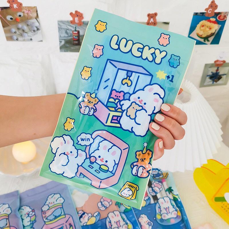 Túi zip in hình cute bảo vệ đồ dùng/khẩu trang xinh xắn đáng yêu - MiuSua