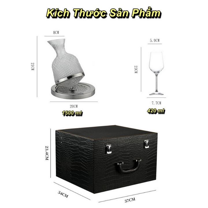 BỘ BÌNH THỞ VANG ĐẾ XOAY SAINT DECANTER
