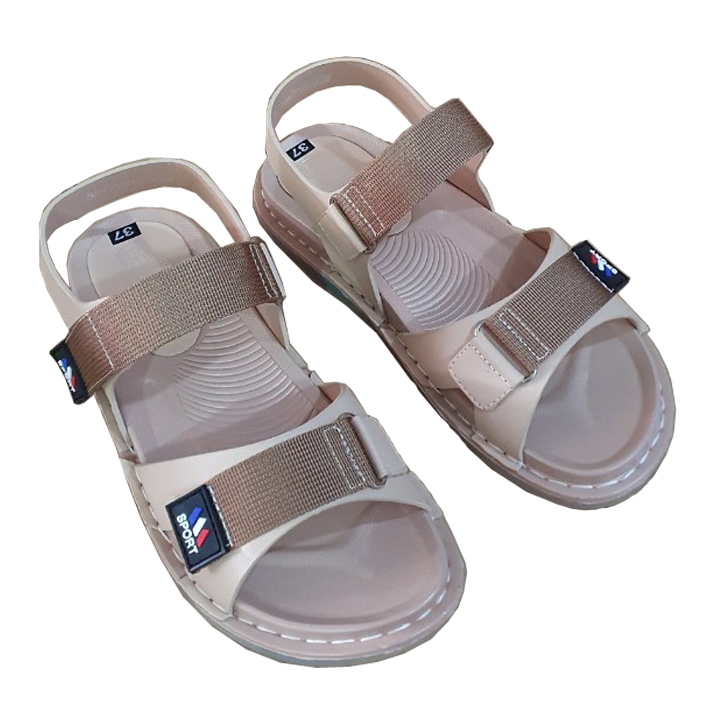 Giày Sandal Đế Bằng Giày Nữ Quai Ngang Chính Hãng Trường Hải  SD155 Dép Nữ Quai Hậu Đi Học Phong Cách Hàn Quốc