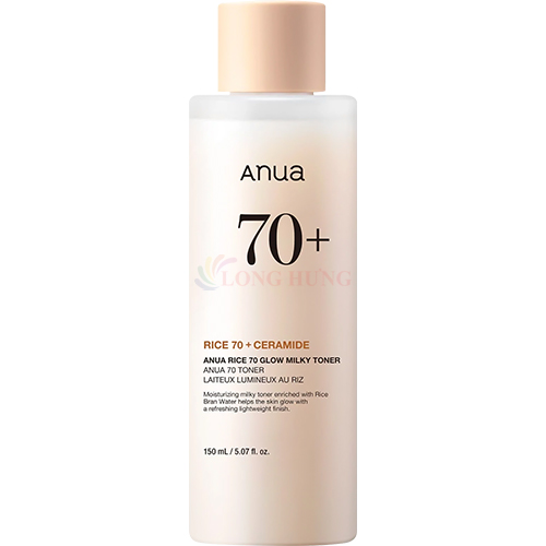 Nước hoa hồng dưỡng sáng Anua Rice 70 Glow Milky Toner (250ml) - Hàng chính hãng