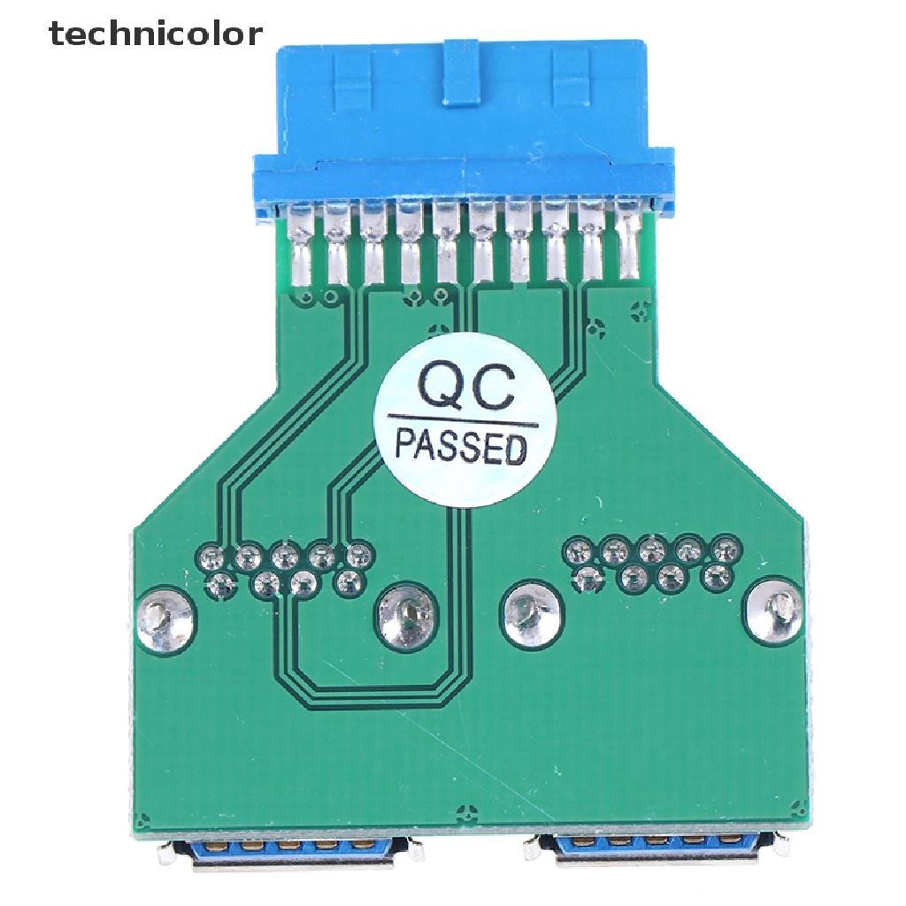 Đầu Chuyển Đổi Internal Interboard 2 Cổng Usb 3.0 Female Sang 20 Pin Female