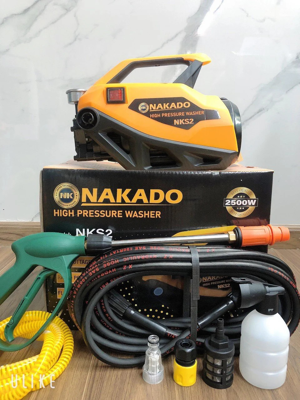Máy rửa xe áp lực cao NAKADO S2 - Công suất 2500W - JAPAN Technology