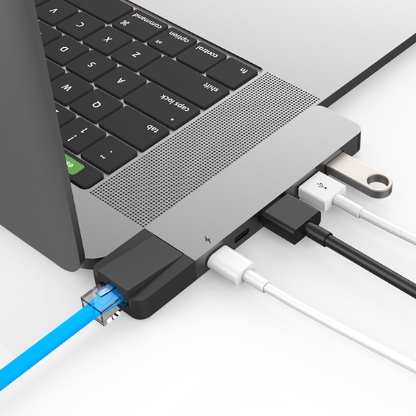 Cổng chuyển HyperDrive NET 6-in-2 Hub for USB-C MacBook PRO and MacBook Air 2018