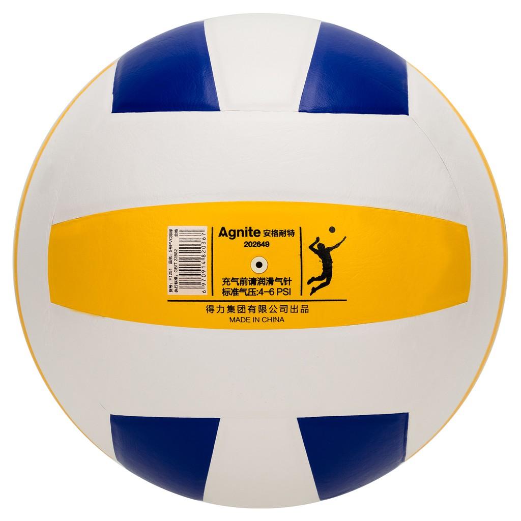 Quả bóng chuyền da PVC cỡ số 5 Aginte - Bản tiêu chuẩn dùng cho thi đấu tập luyện chuyên nghiệp - Phù hợp cho thể thao hoạt động tập thể - Hàng chính hãng cao cấp - F1251