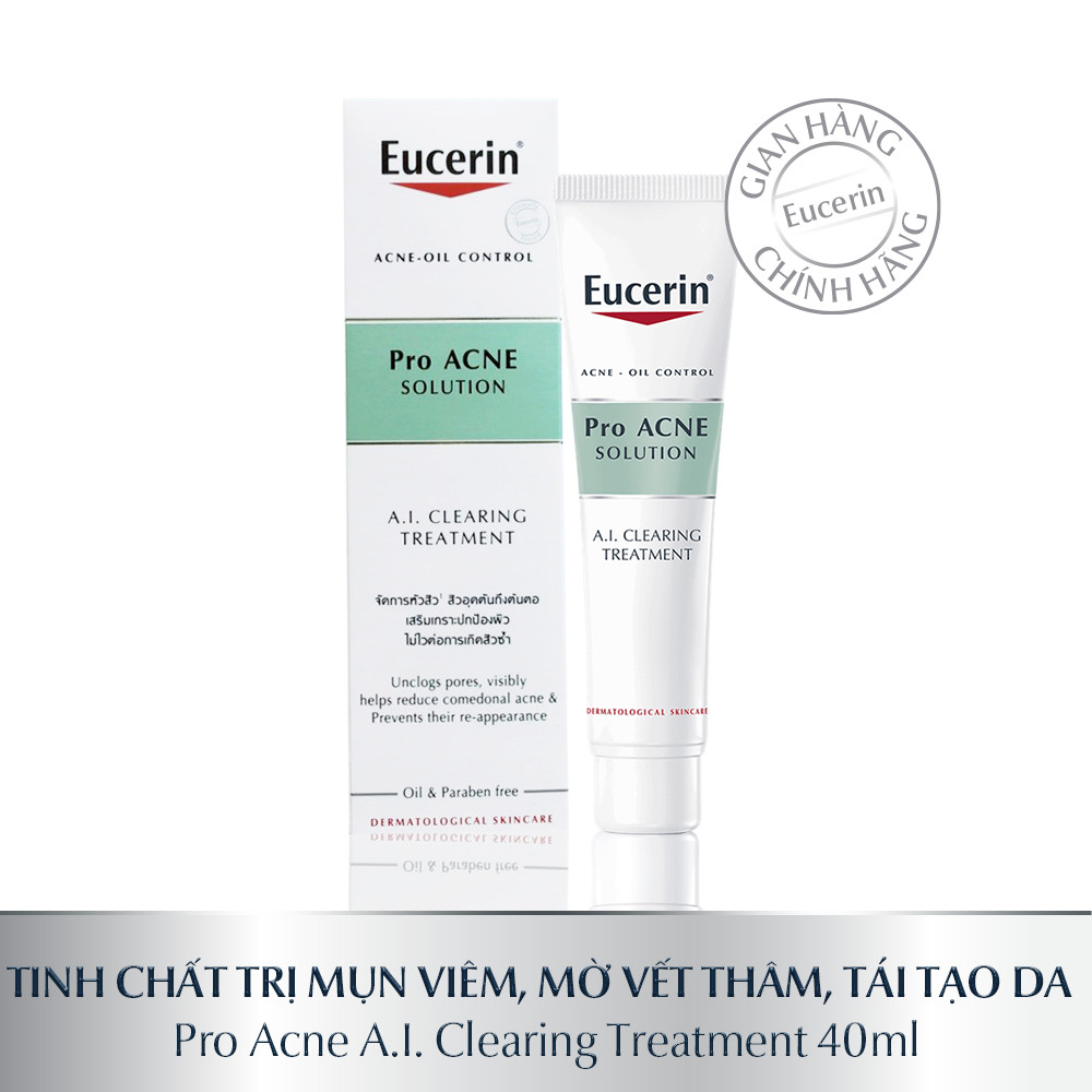 Gel giảm mụn sau 1 tuần Eucerin Pro Acne A.I. Clearing Treatment 40ml