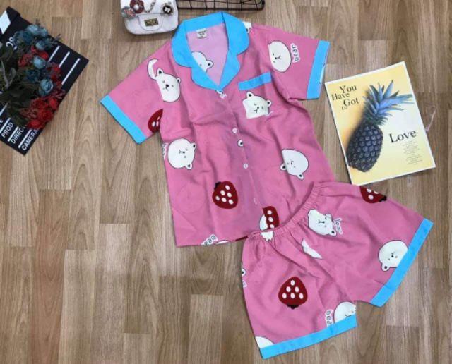 PIJAMA Cho Bé Gái Chất Lụa Mềm Từ 25Kg Đến 60 KG