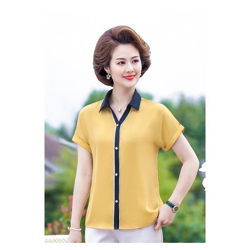 Áo trung niên phối màu cho ngừoi lớn tuổi GD21-0521