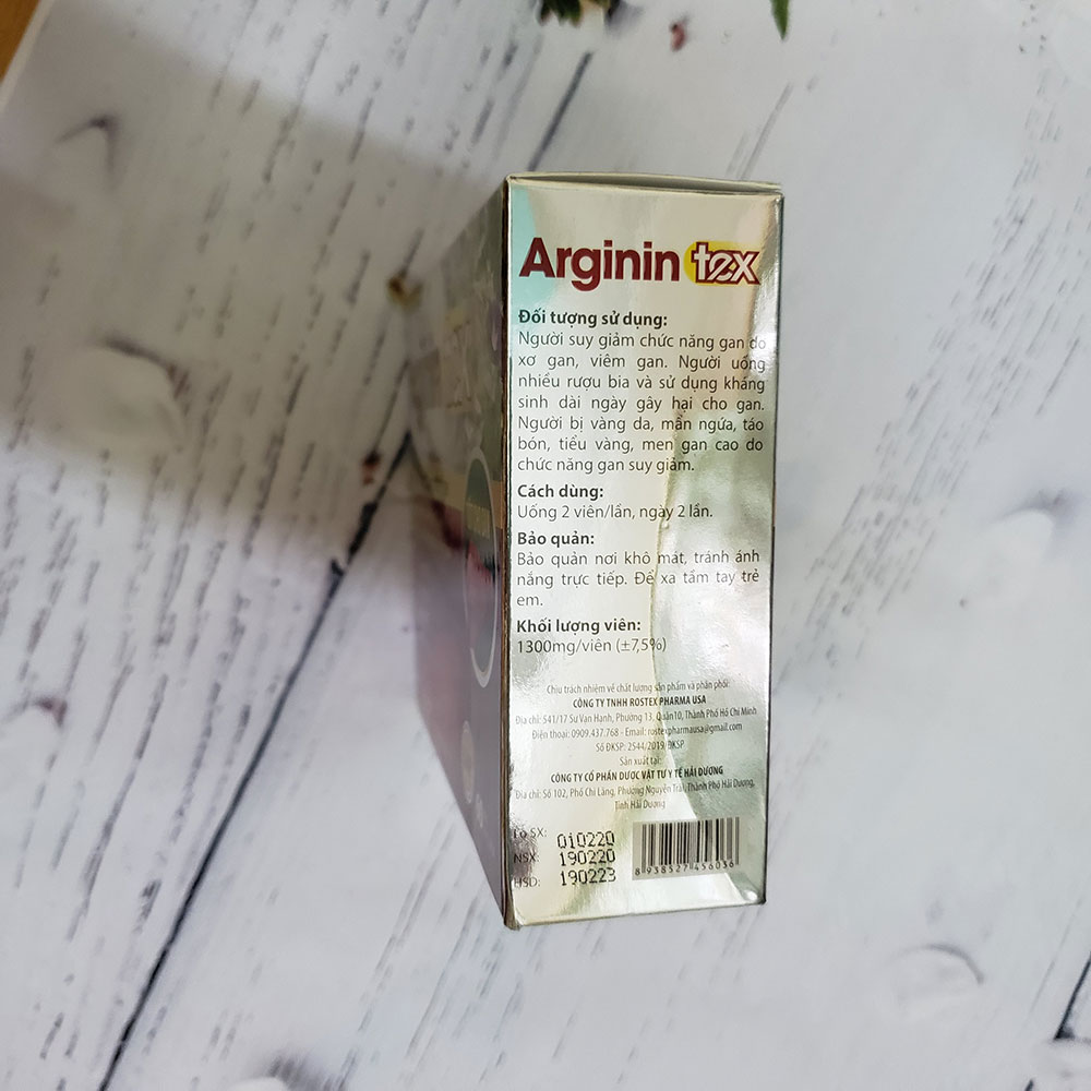 Viên uống Arginin Tex hỗ trợ thanh nhiệt, mát gan, giải độc bảo vệ gan tăng cường chức năng gan
