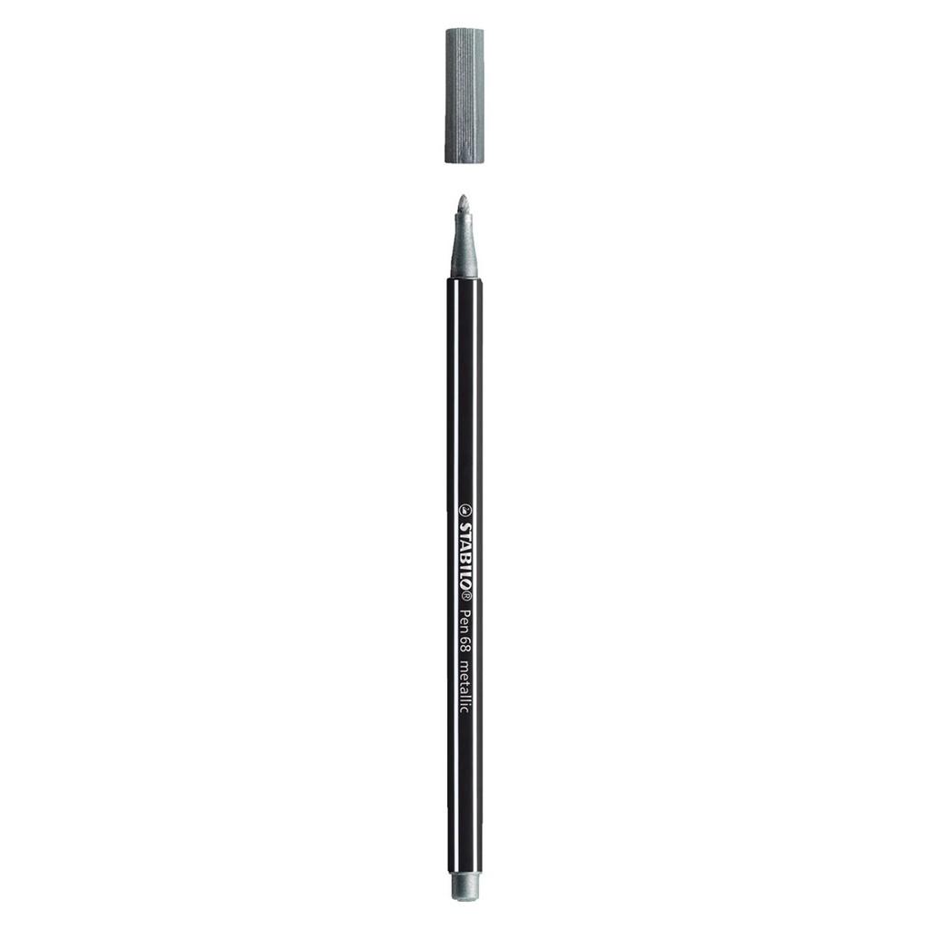 Bút lông màu nhũ STABILO Pen68 Metallic 1.4mm PNM68 - Nhũ xanh dương (841)