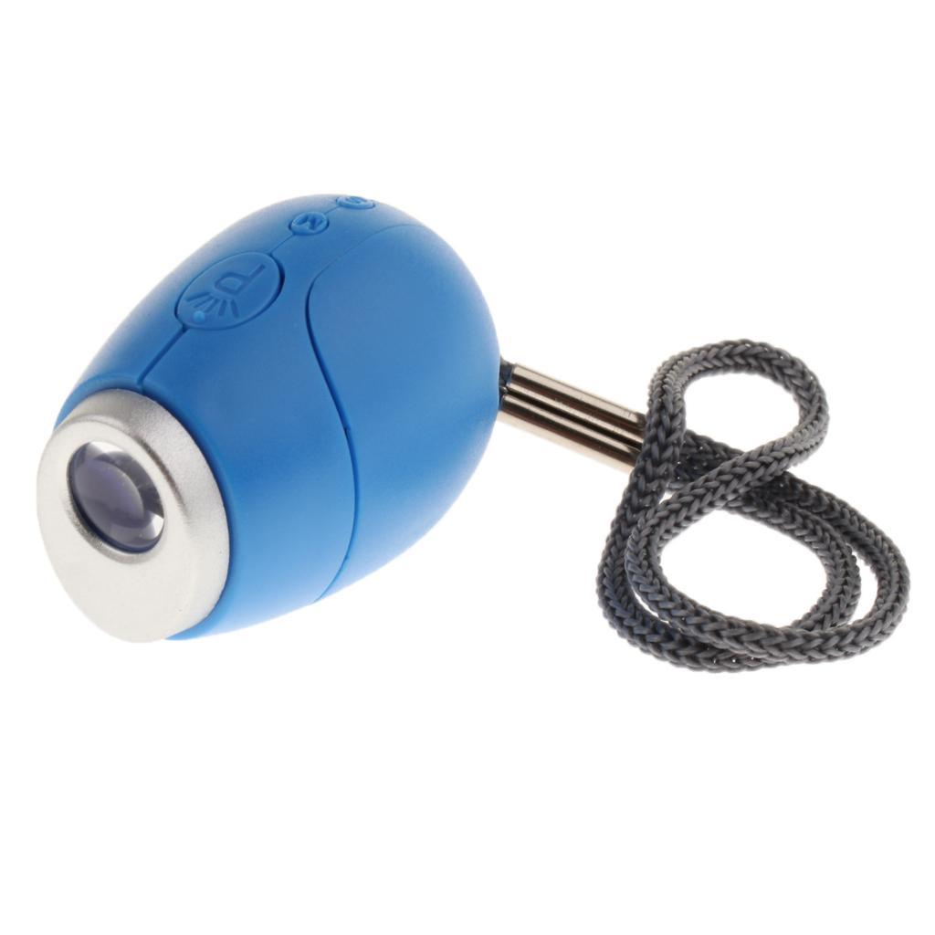 2X Portable Mini Projection Clock LED Wall Ceiling Projection for Travel Blue
